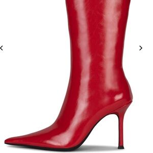Jeffrey Campbell Vibrant Red Heeled Boots